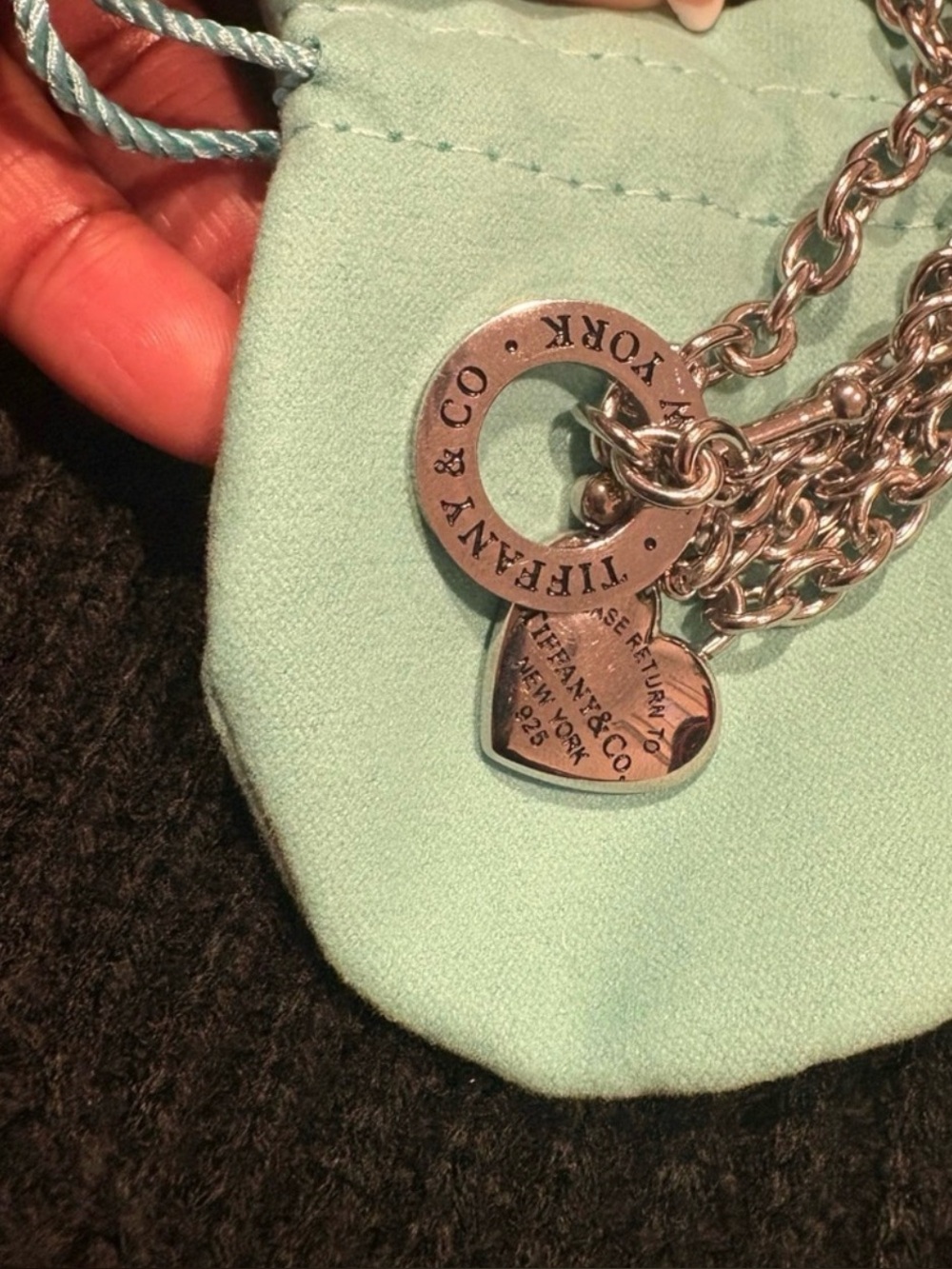 Tiffany & Co. Silver Return to Tiffany Heart Tag Necklace